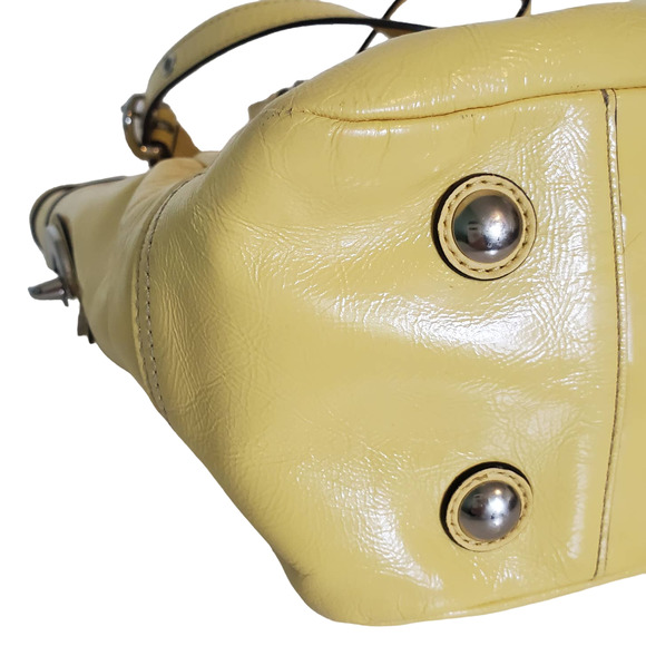 Coach Patent Leather Pleated Gallery Tote Bag F13761 - Picture 10 of 12